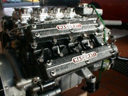 Maserati Motor pulverbeschichtet